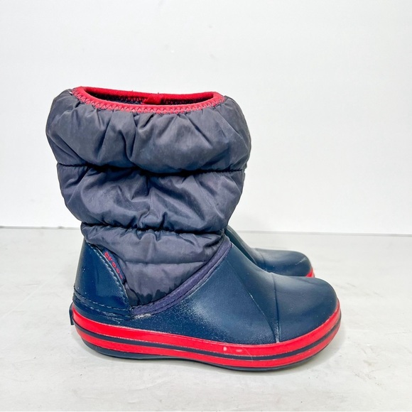 CROCS Other - Crocs Classic Neo Puff Winter Snow Boots Size 8 Blue Toddler